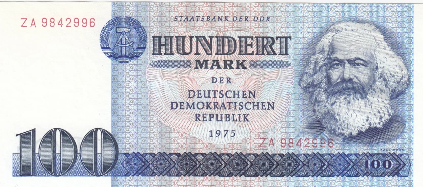 100 mark 1975 replacement from Germany, Democratic Republic, P-31a*