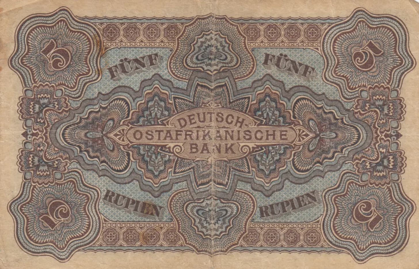 1 rupien 1905 from German  East Africa, P-1