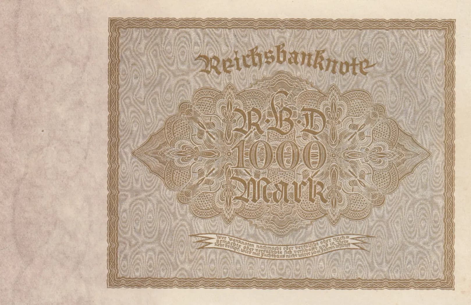 1000 mark 1922 from Germany , P-82a (1922) — image 2
