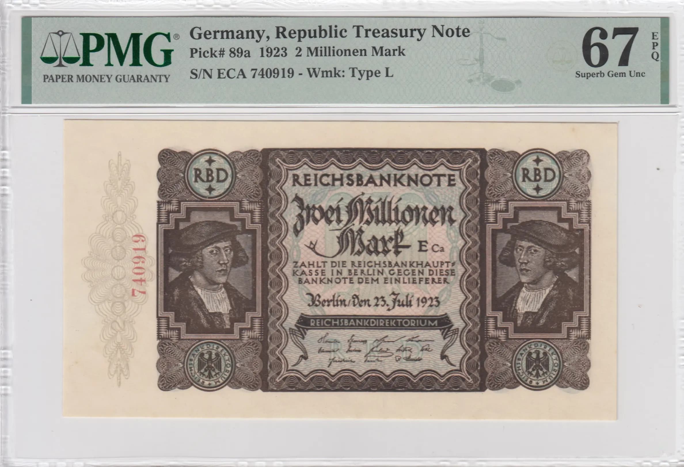 2 000 000 mark 1923 from Germany , P-89a