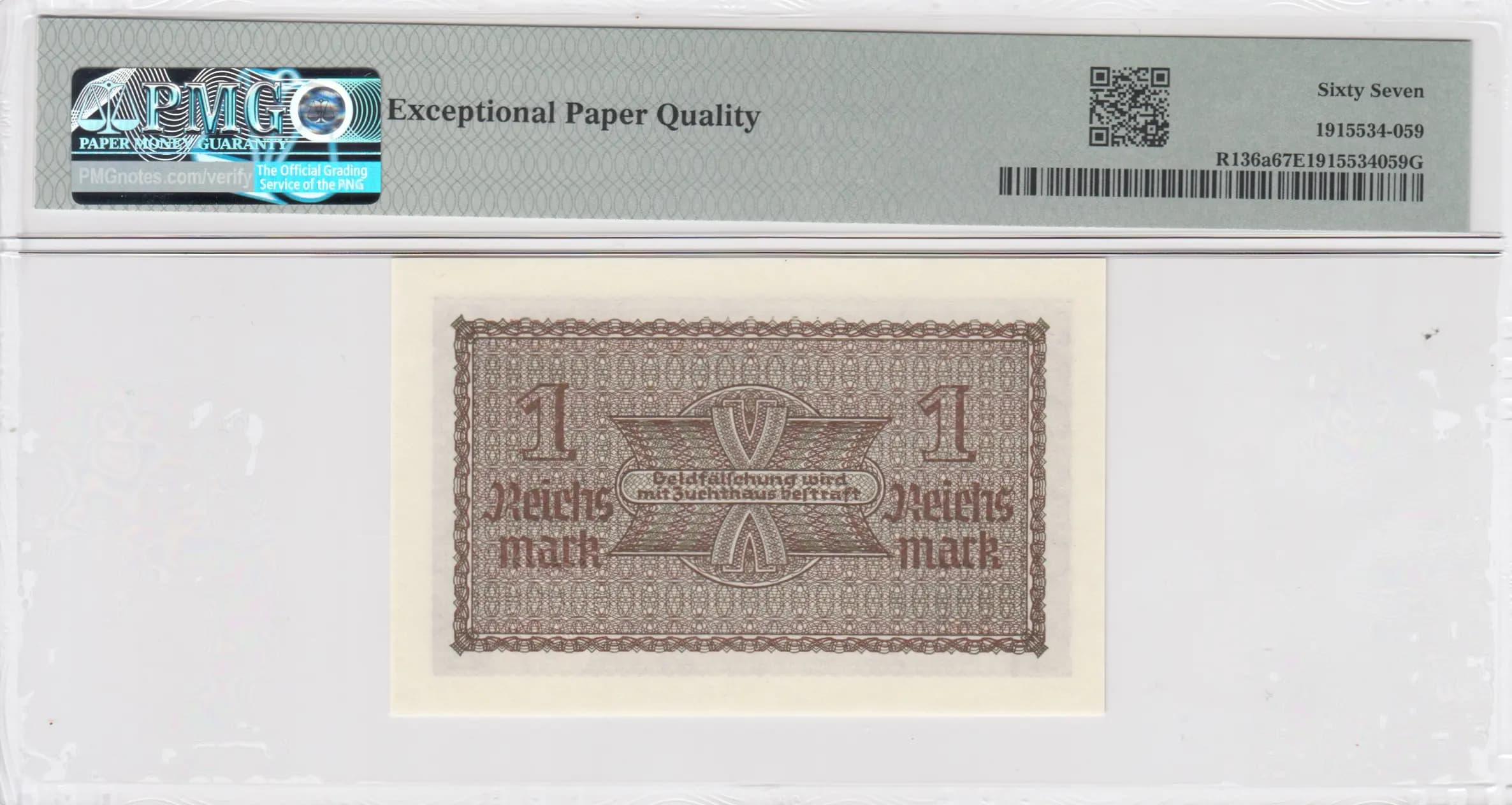 1 reichsmark 1940 from Germany, P-R136a (1940) — image 2