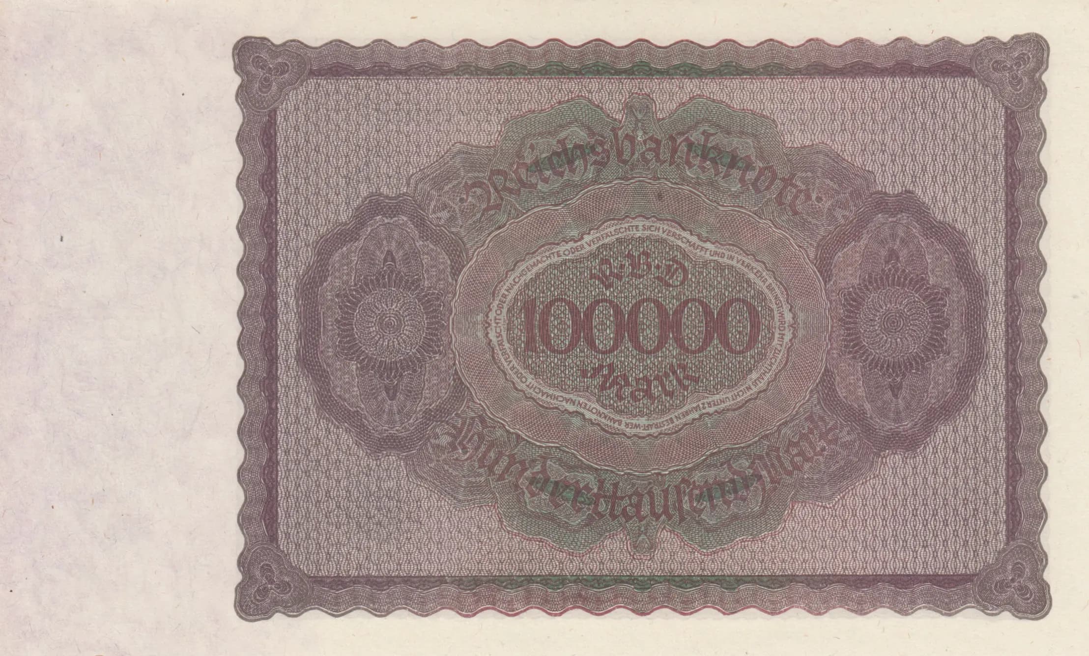 100 000 mark 1923 from Germany , P-83d (1923) — image 2