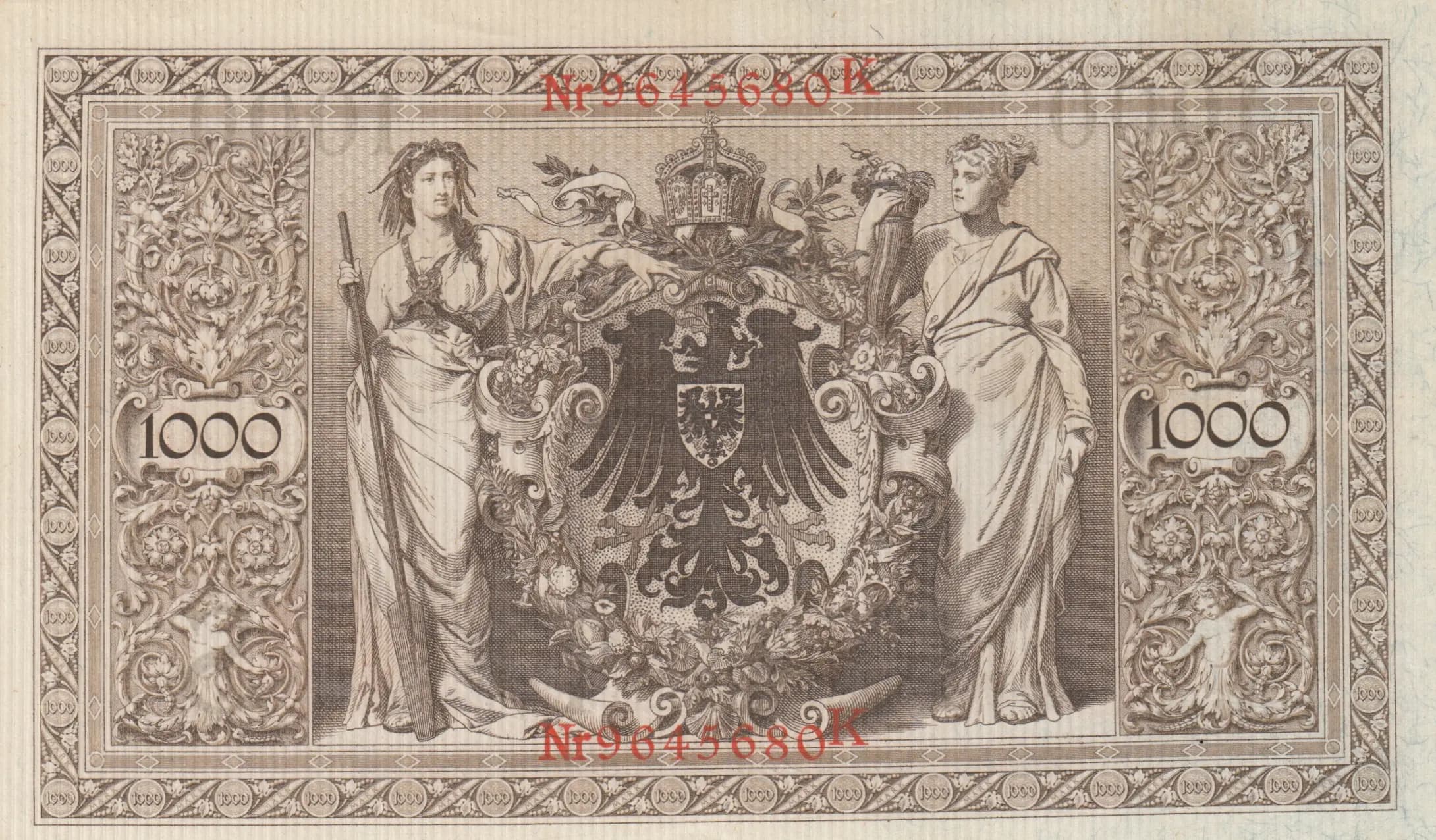 1000 mark 1910 from Germany , P-44b (1910) — image 2