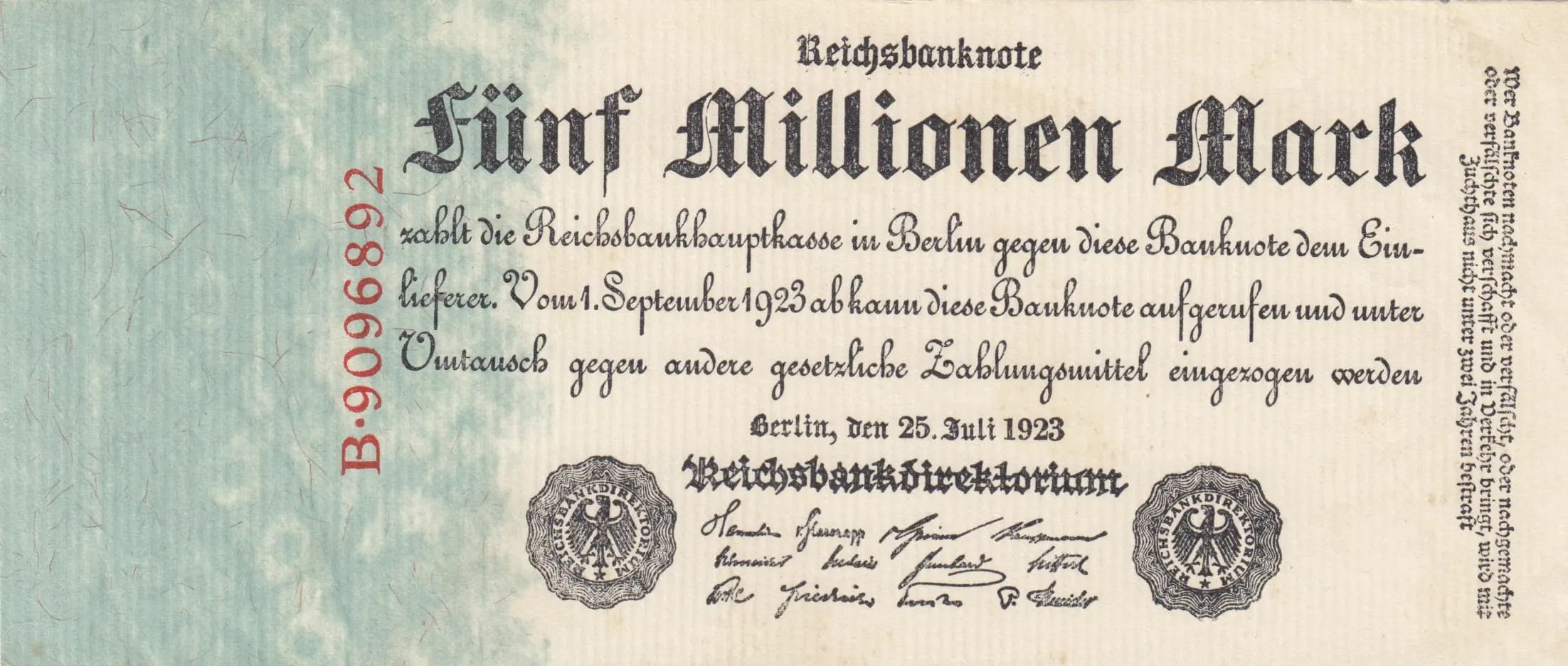 5 000 000 mark 1923 from Germany , P-95