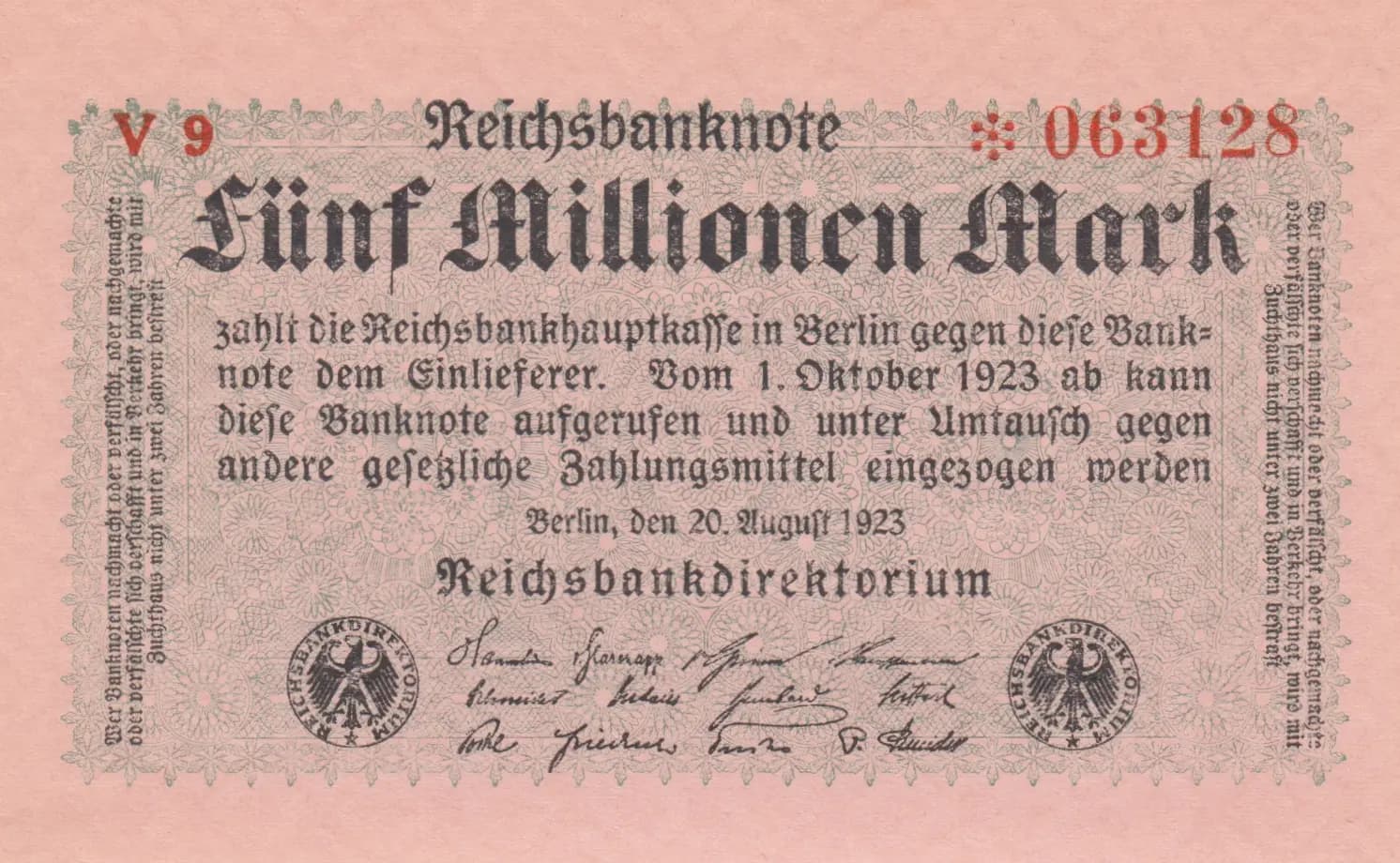 5 000 000 mark 1923 from Germany , P-105