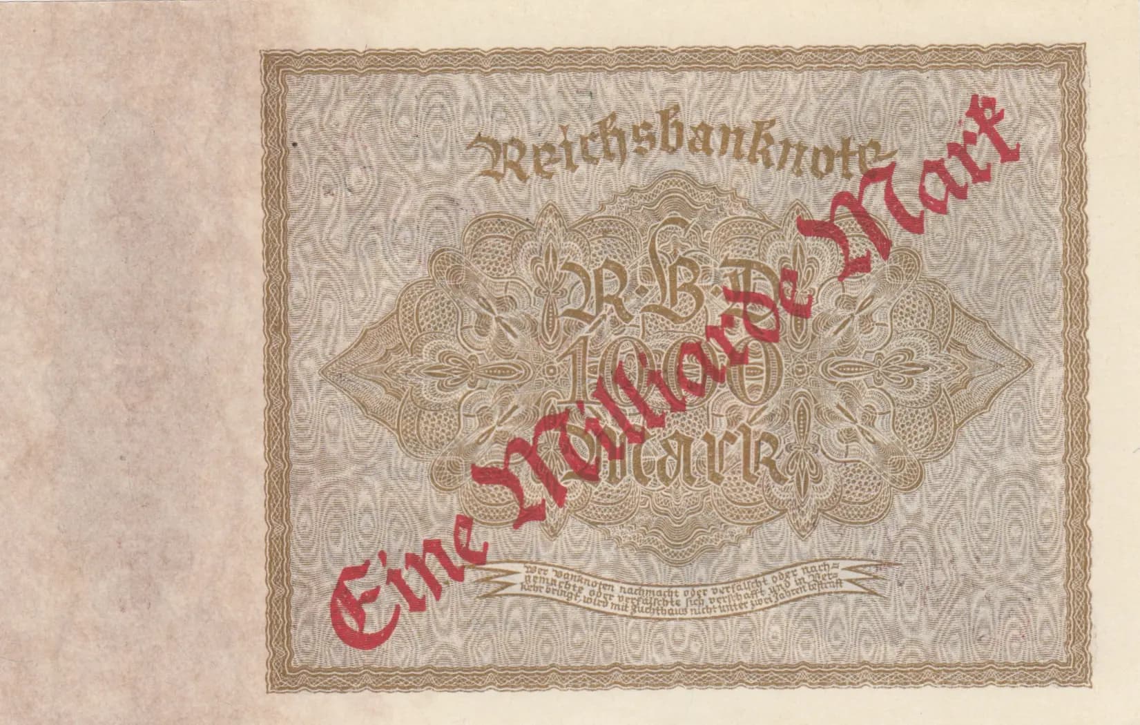 1 000 000 000 mark 1923 from Germany , P-113a (1923) — image 2