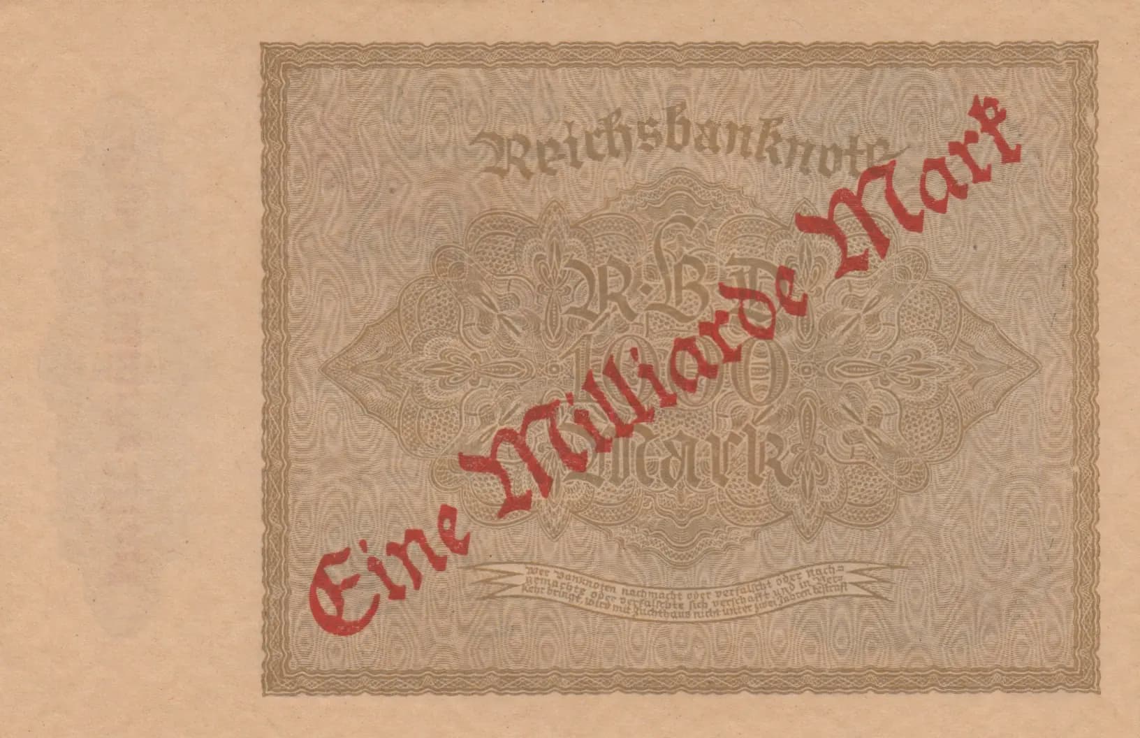 1 000 000 000 mark 1923 from Germany , P-113b (1923) — image 2