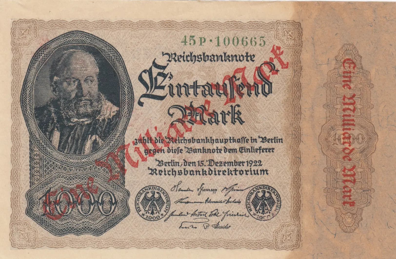 1 000 000 000 mark 1923 from Germany , P-113c (1923) — image 1