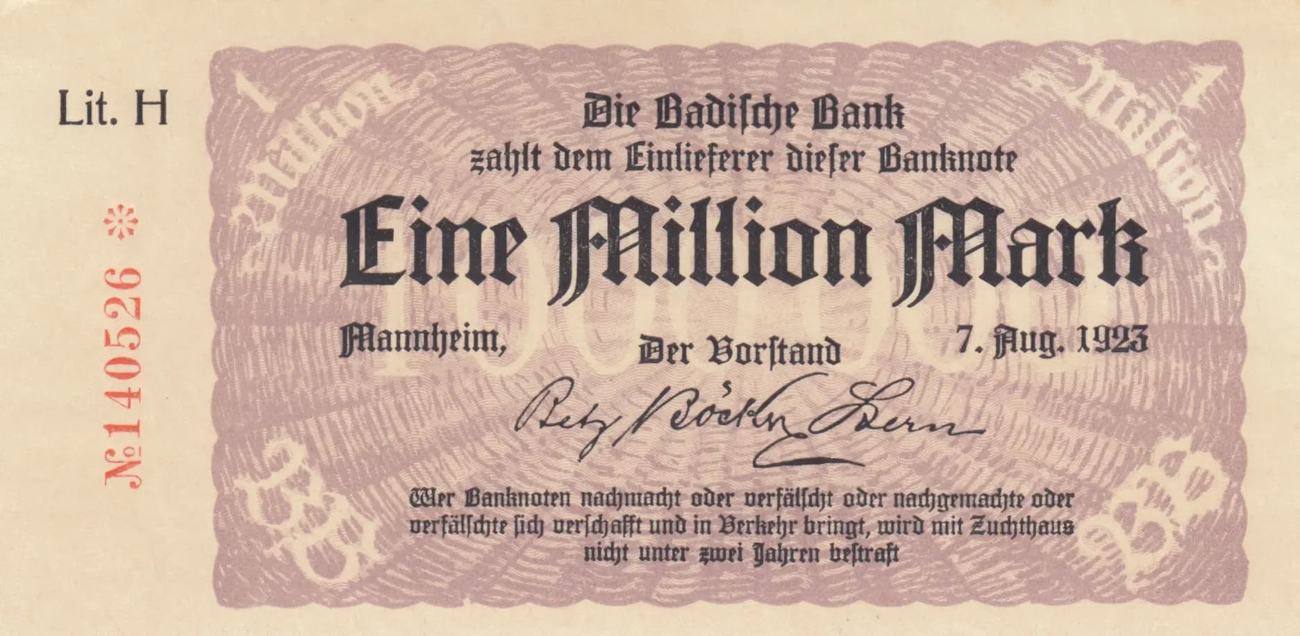 1 000 000 mark 1923 from Germany, P-S912