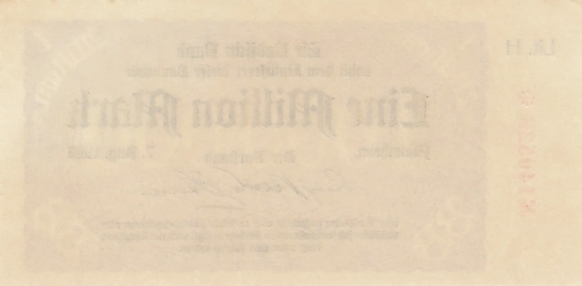 1 000 000 mark 1923 from Germany, P-S912 (1923) — image 2