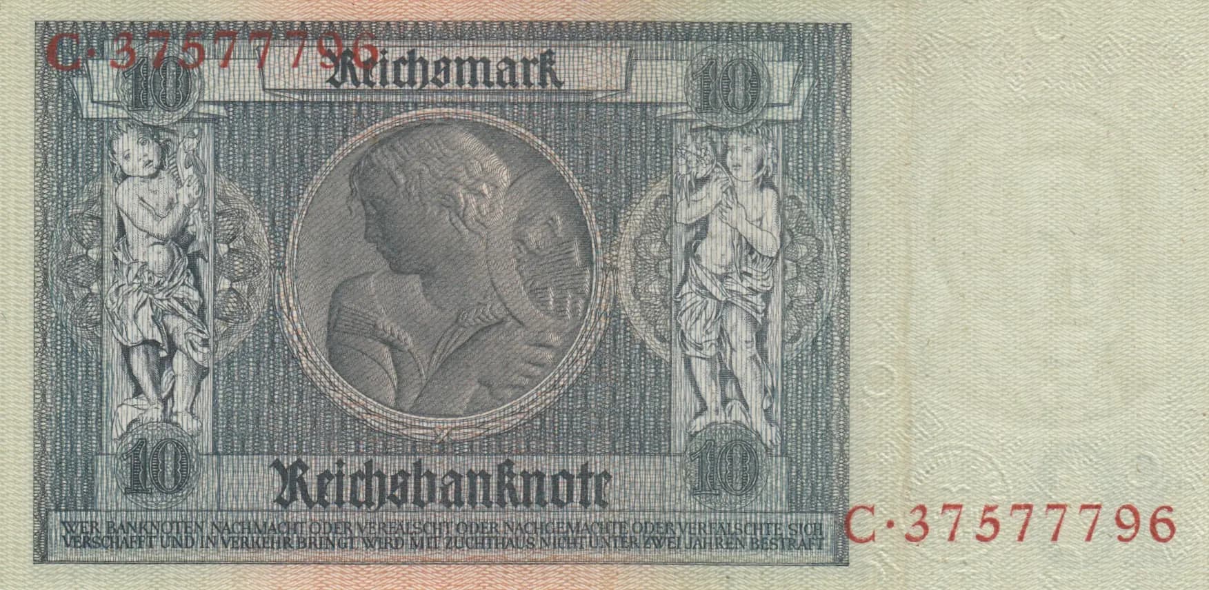10 reichsmark 1929 from Germany, P-180a (1929) — image 2