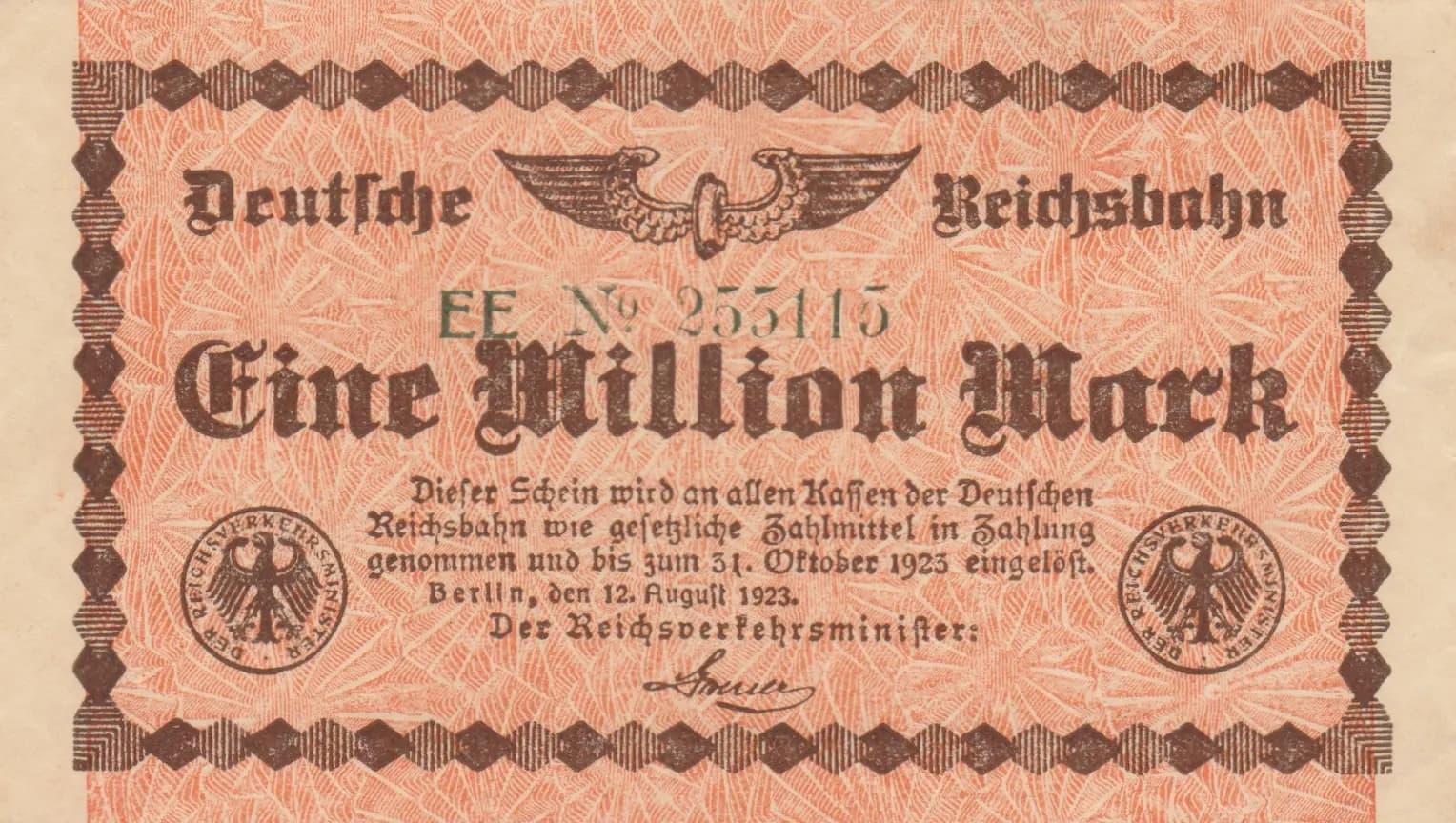 1 000 000 mark 1923 from Germany, P-S1011 (1923) — image 1