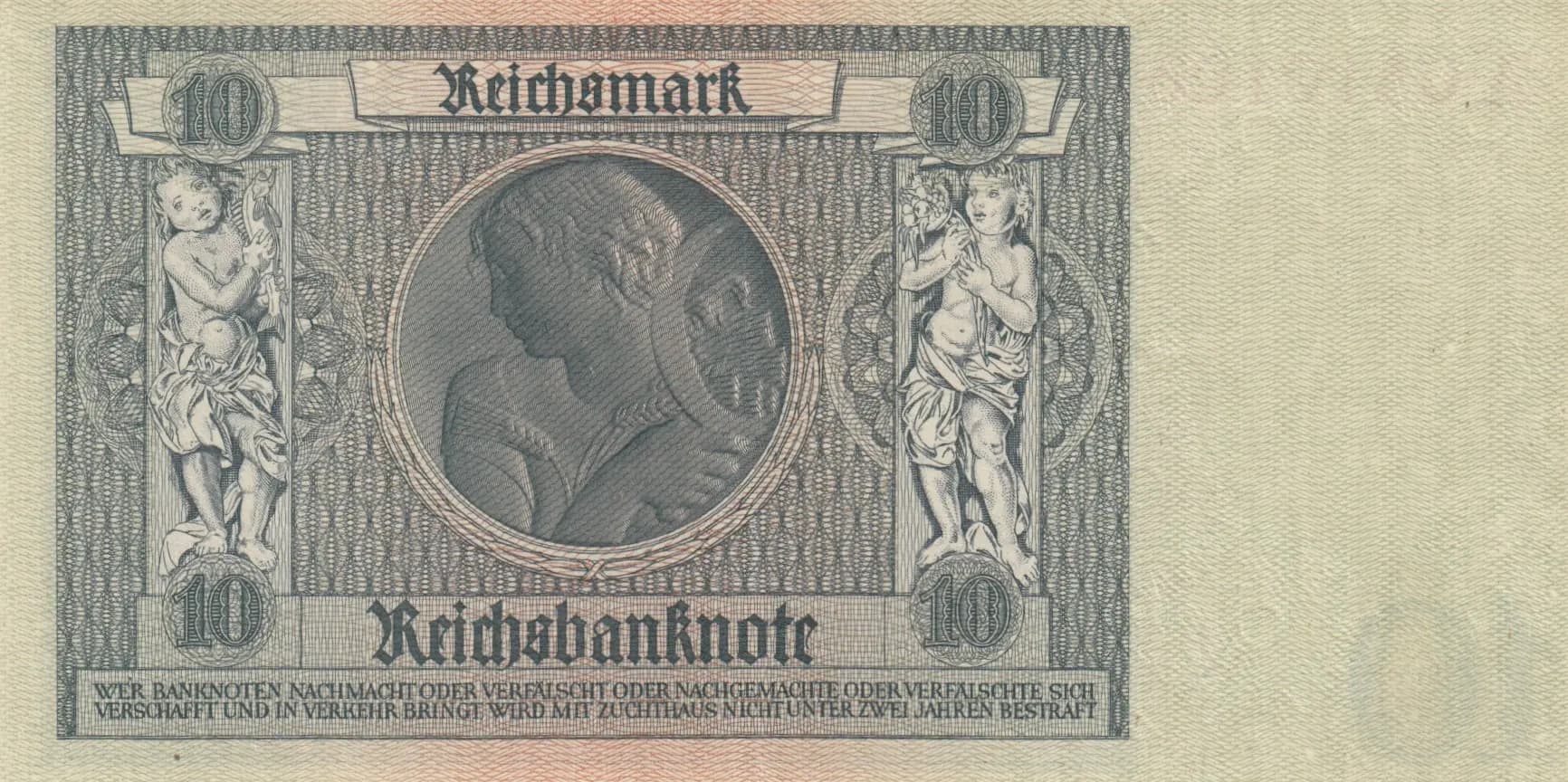 10 reichsmark 1929 from Germany, P-180b (1929) — image 2