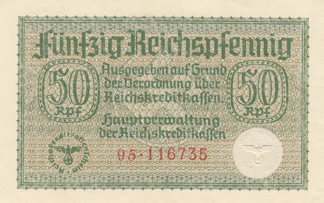 50 reichspfennig 1940 from Germany , P-R135