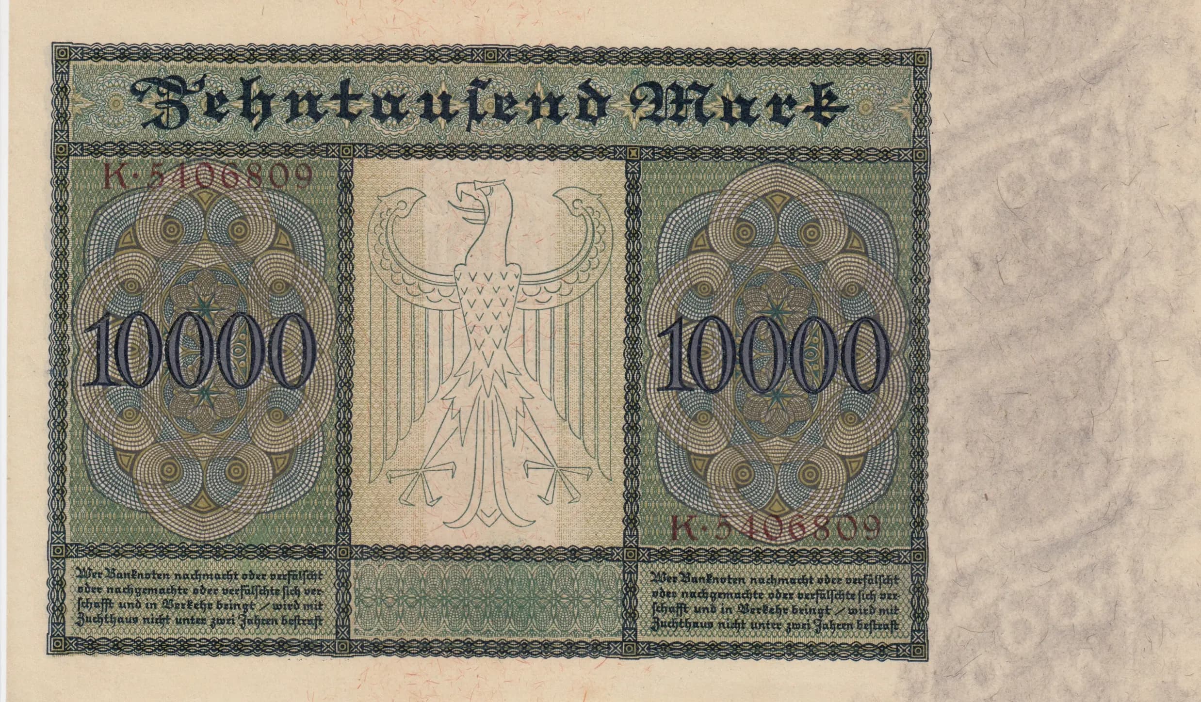 10 000 mark 1922 from Germany , P-70 (1922) — image 2