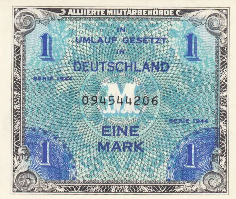 1 mark 1944 from Germany, P-192a (1944) — image 1