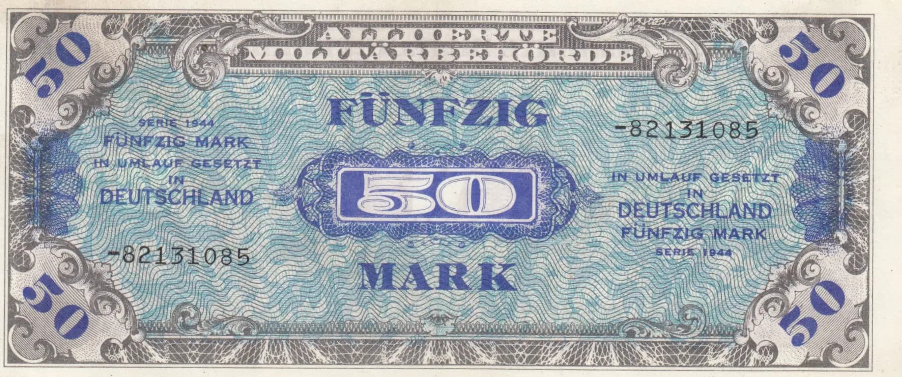 50 mark 1944 from Germany, P-196d