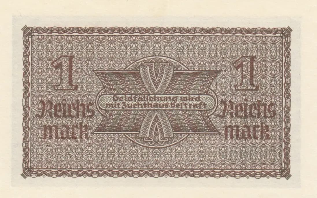 1 reichsmark 1940 from Germany , P-R136 (1940) — image 2