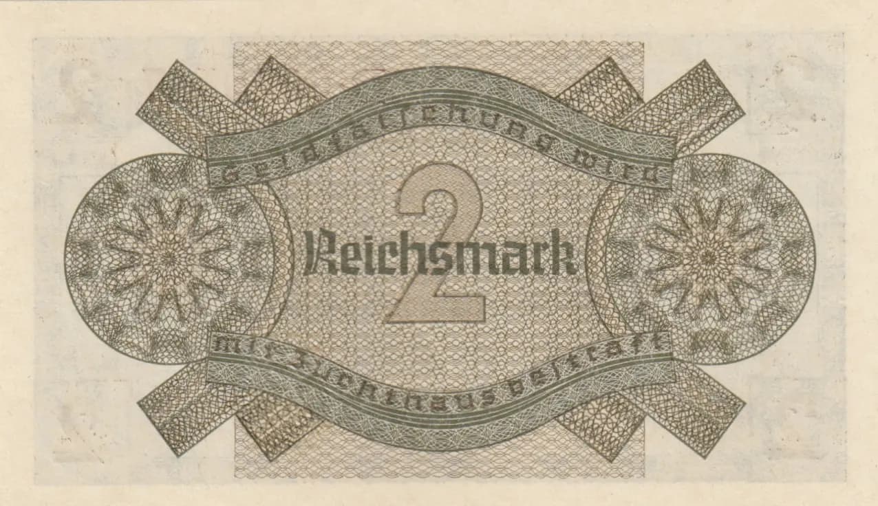 2 reichsmark 1940 from Germany , P-R137 (1940) — image 2