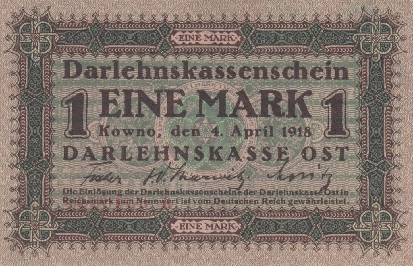 1 mark 1918 from Germany, P-R128 (1918) — image 1
