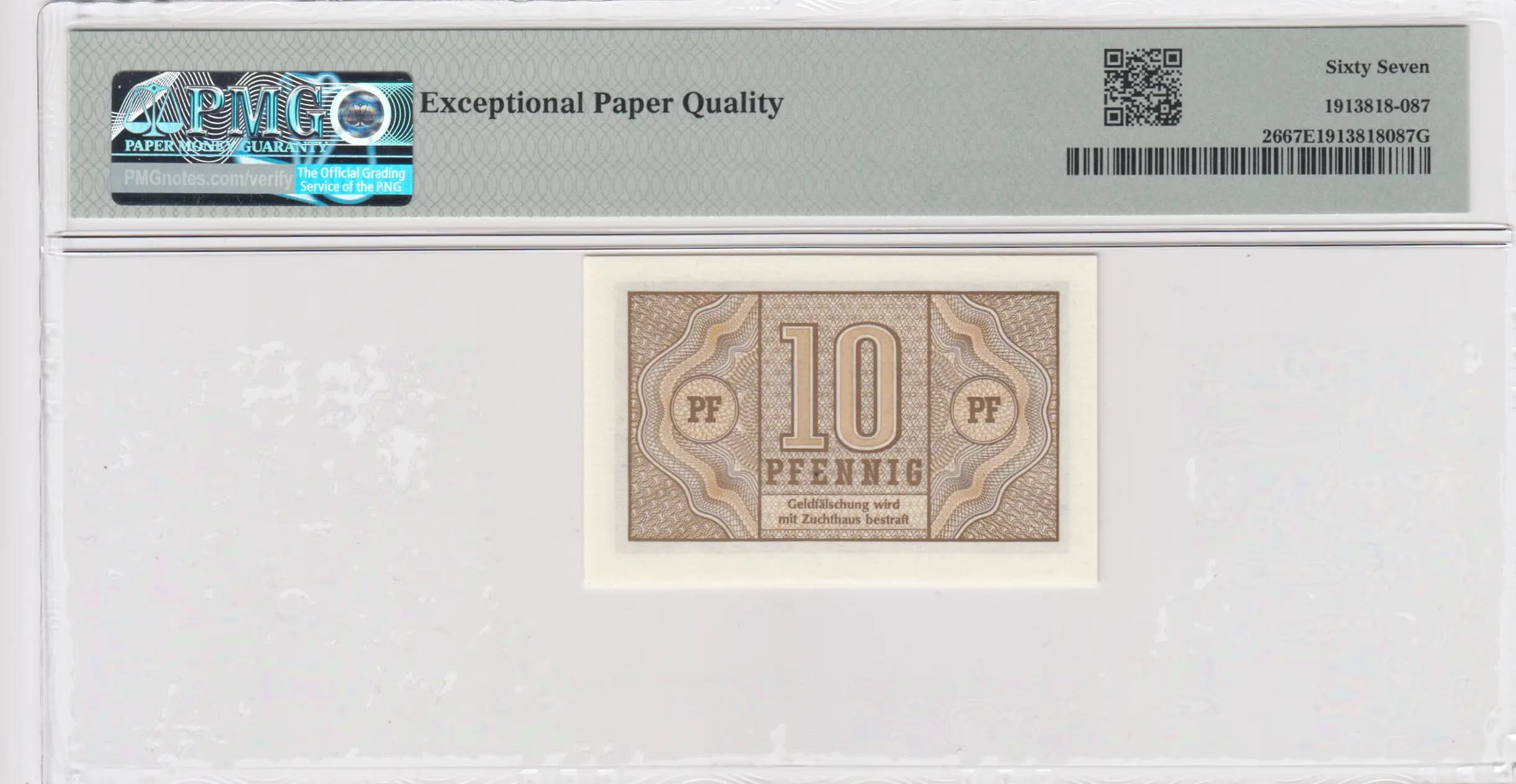 10 pfennig 1967 from Germany, Federal Republic, P-26 (1967) — image 2