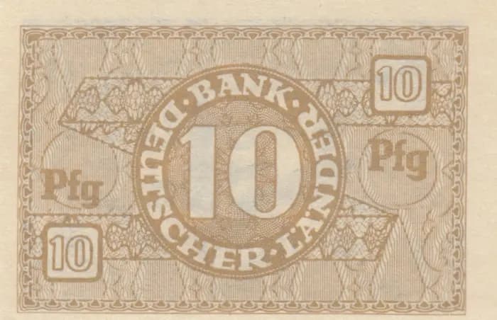 10 pfenig 1948 from Germany, Federal Republic, P-12 (1948) — image 2