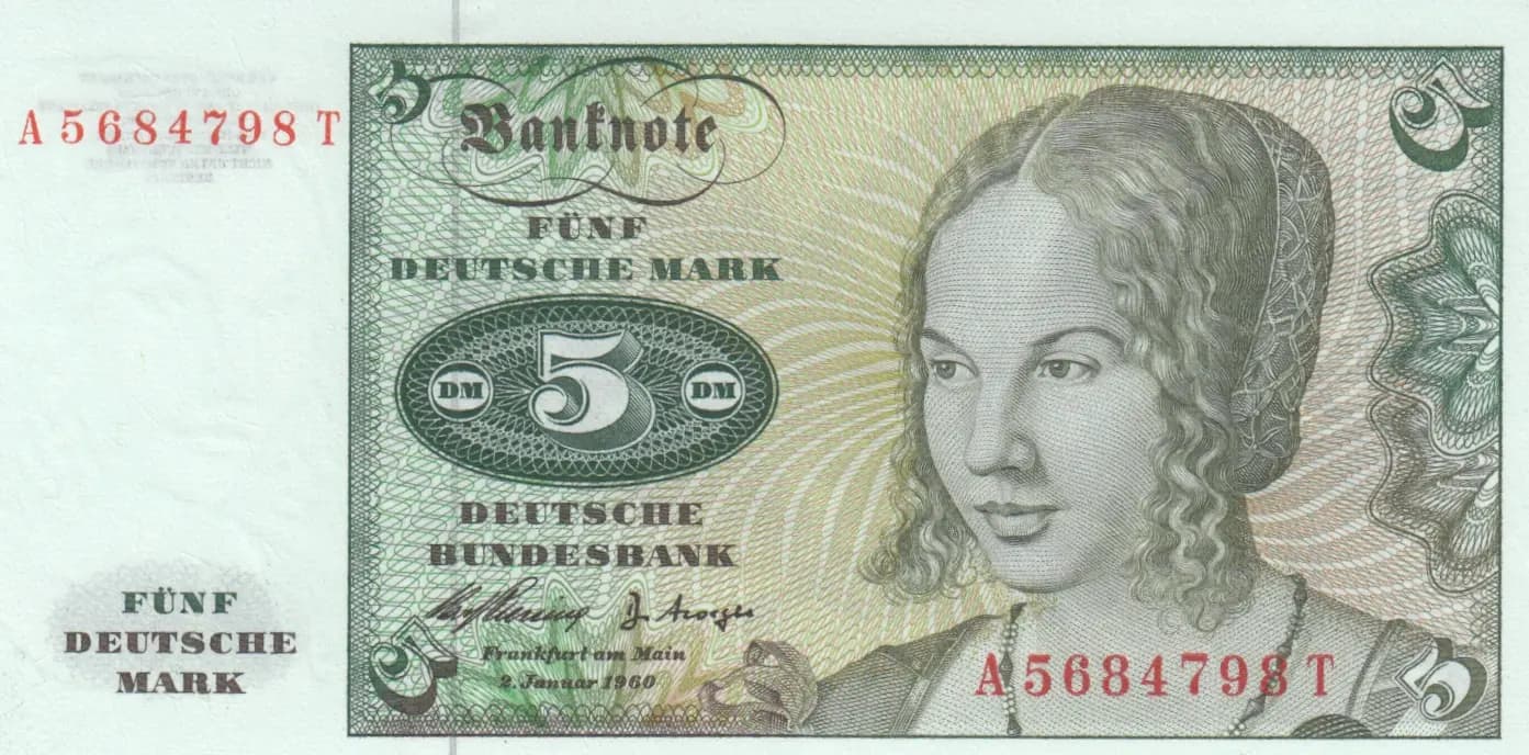 5 mark 1960 from Germany, Federal Republic, P-18 (1960) — image 1