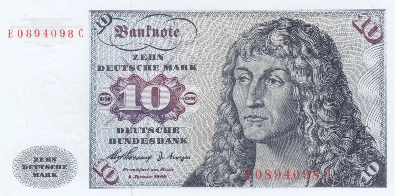 10 mark 1960 from Germany, Federal Republic, P-19 (1960) — image 1