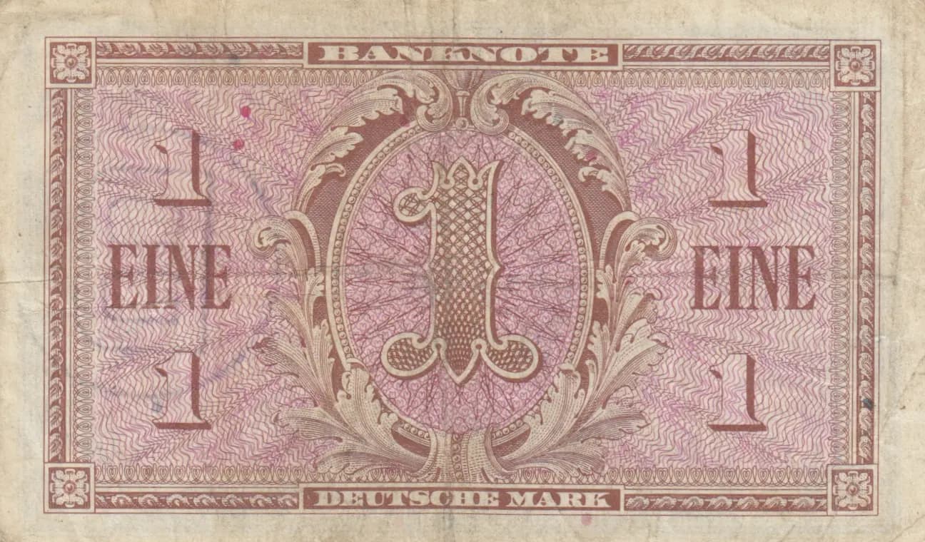 1 mark 1948 from Germany, Federal Republic, P-2b (1948) — image 2