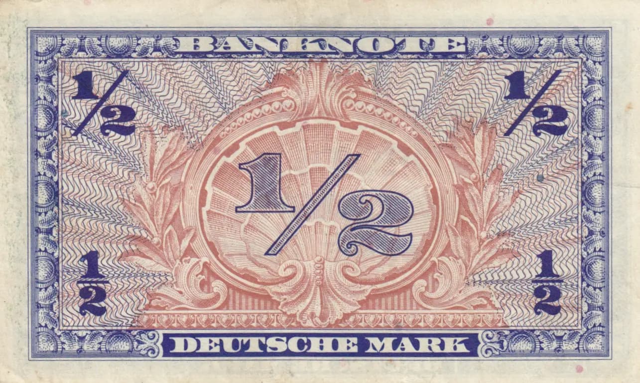1/2 mark 1948 from Germany, Federal Republic, P-1a (1948) — image 2