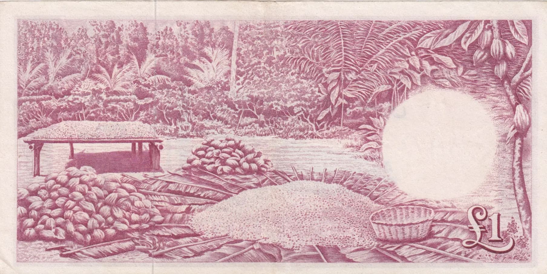 1 pound 1959 from Ghana, P-2b (1959) — image 2