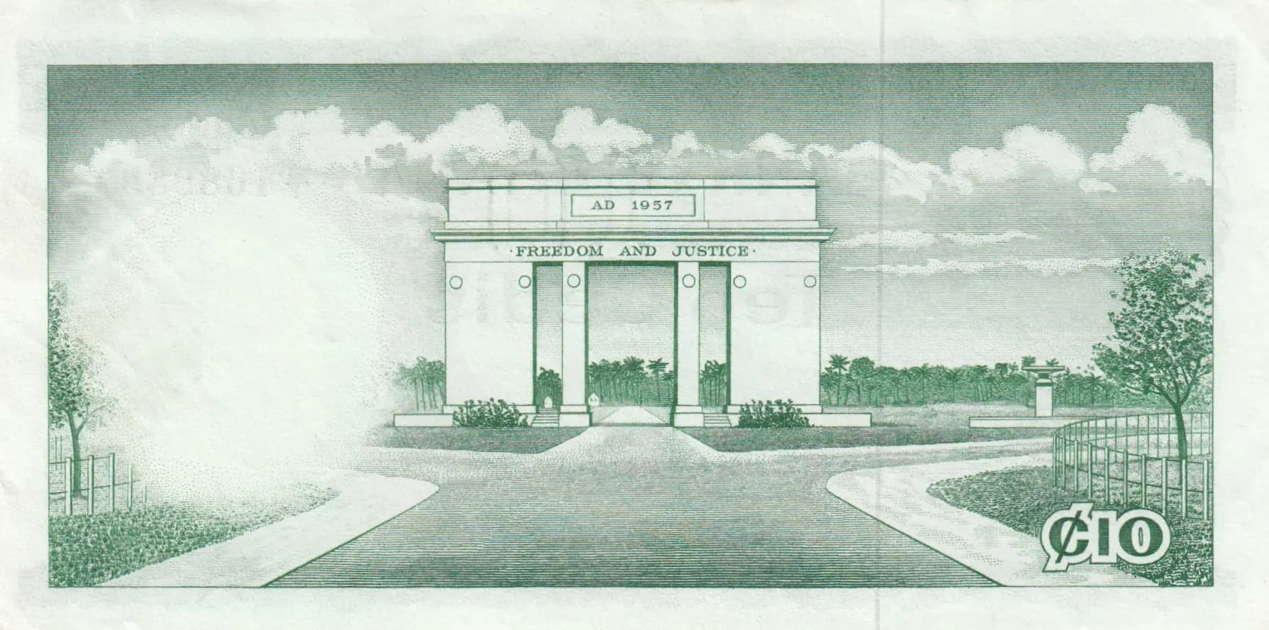 10 cedis 1965 from Ghana, P-7 (1965) — image 2