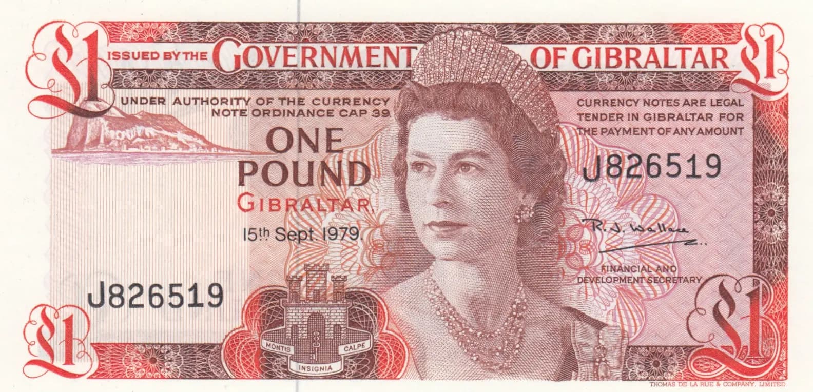 1 pound 1979 from Gibraltar, P-20b (1979) — image 1