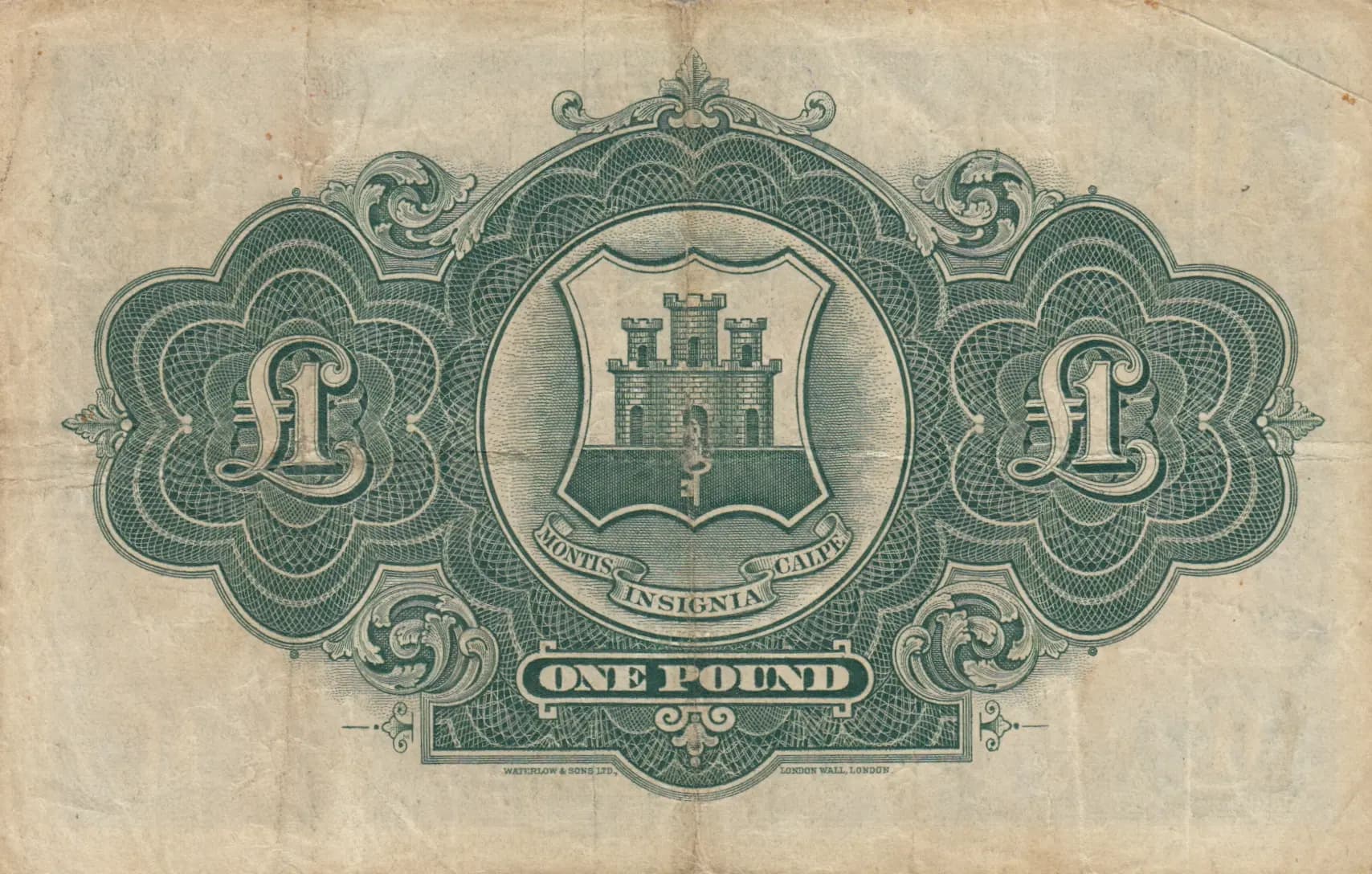 1 pound 1942 from Gibraltar, P-15b (1942) — image 2