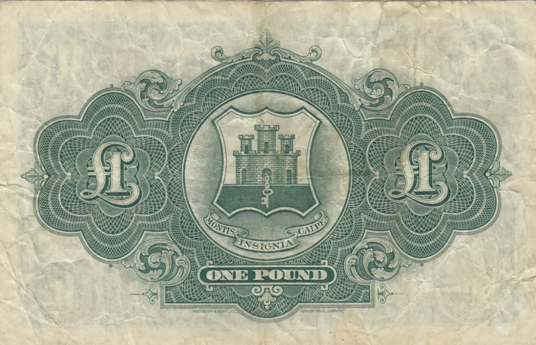 1 pound 1949 from Gibraltar, P-15b (1949) — image 2