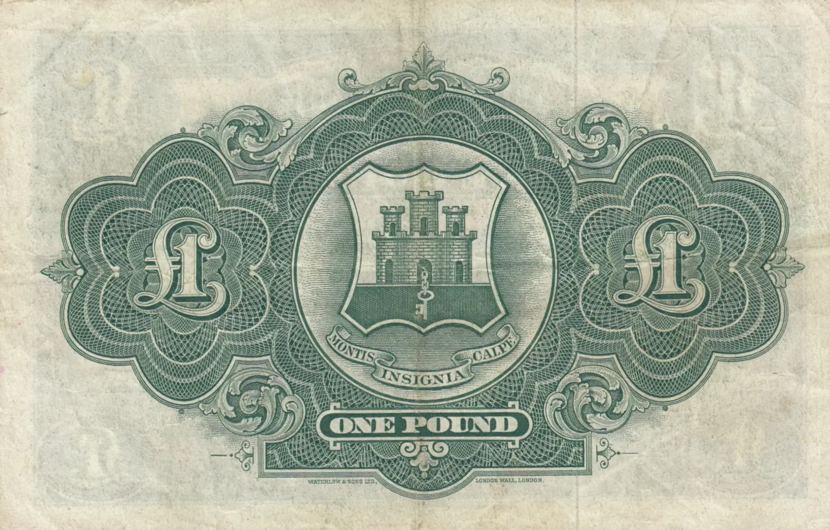 1 pound 1954 from Gibraltar, P-15c (1954) — image 2