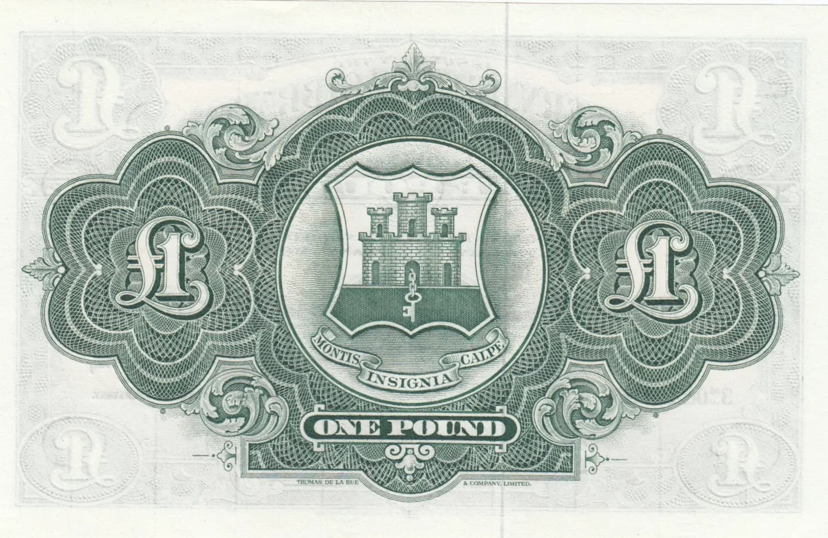 1 pound 1958 from Gibraltar, P-15c (1958) — image 2