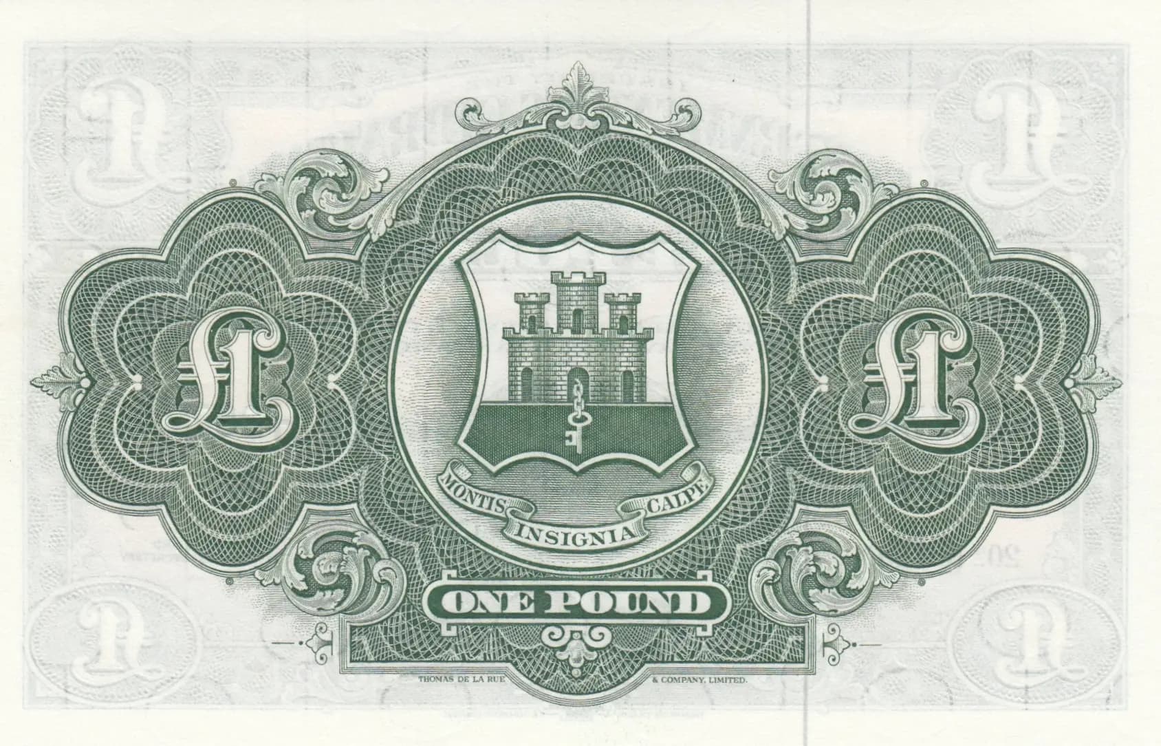 1 pound 1971 from Gibraltar, P-18b (1971) — image 2