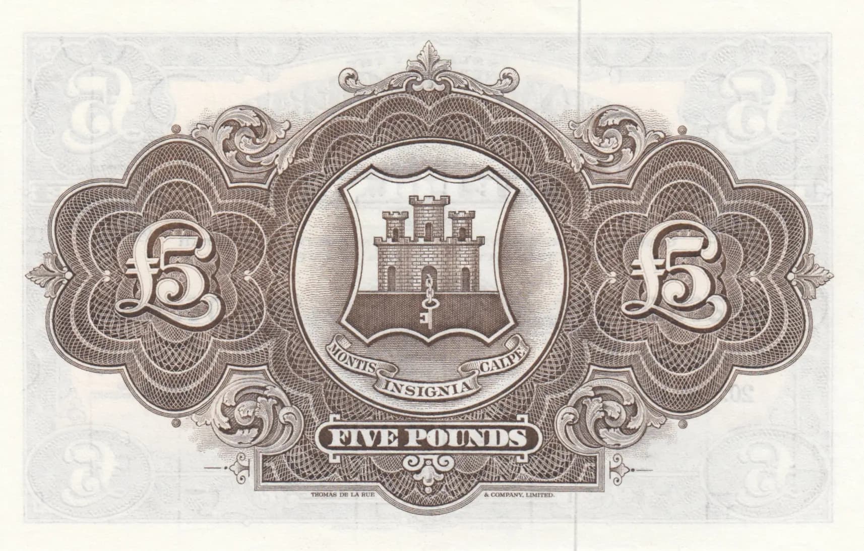 5 pounds 1971 from Gibraltar, P-19b (1971) — image 2