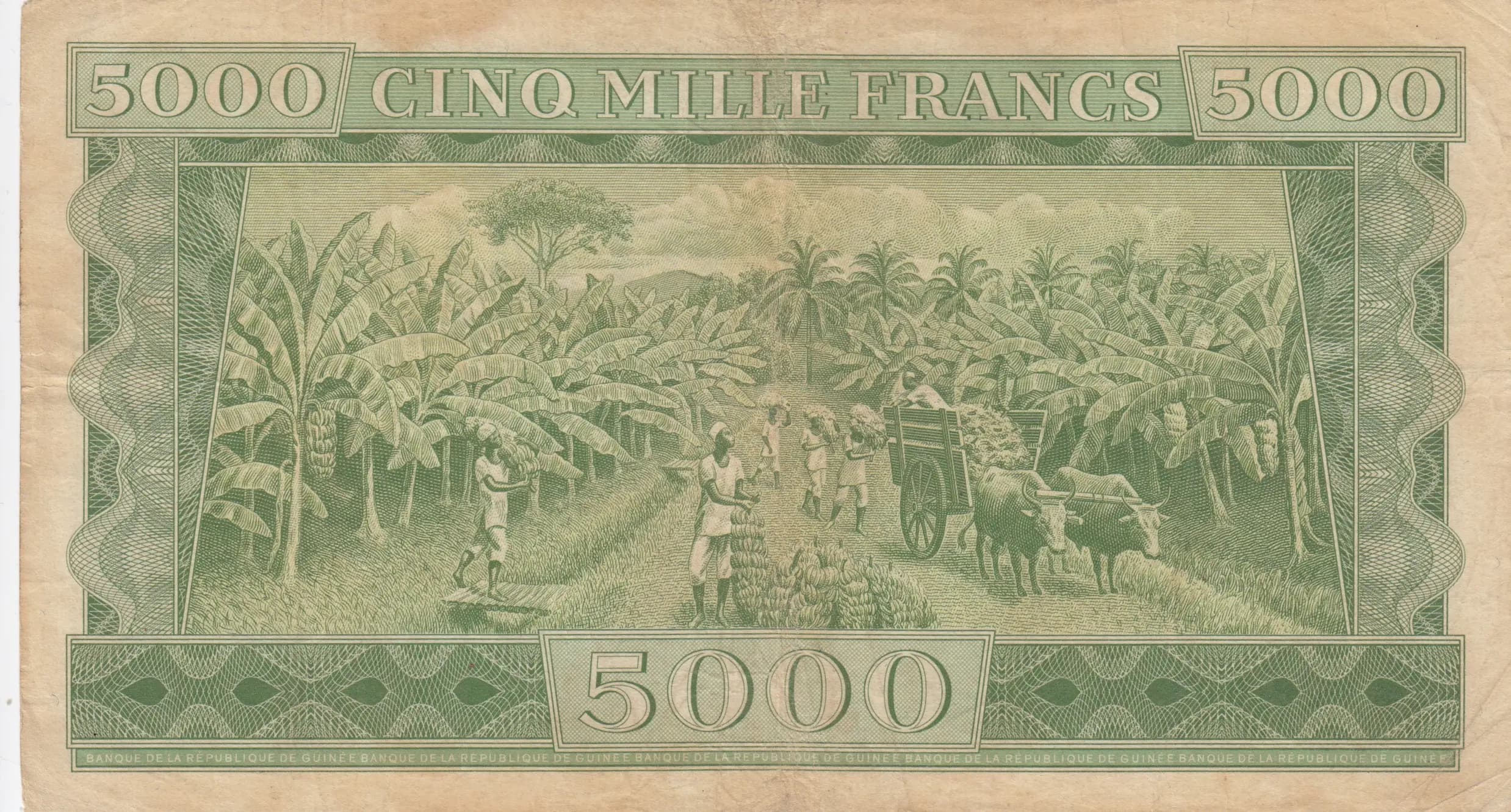 5000 francs 1958 from Guinea, P-10 (1958) — image 2