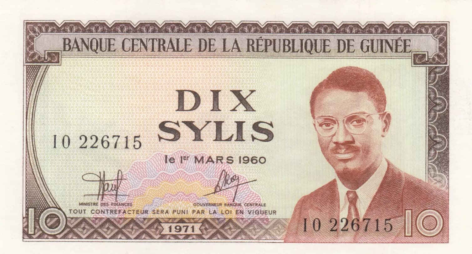 10 sylis 1971 from Guinea, P-16 (1971) — image 1