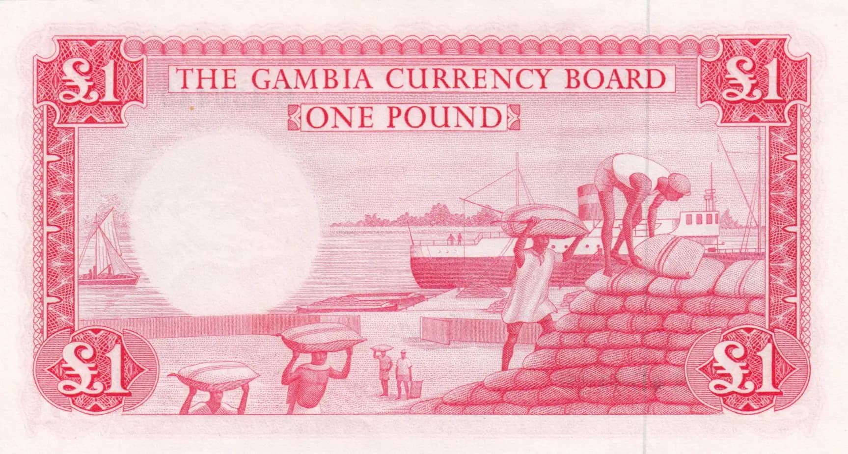 1 pound 1965 from Gambia, P-2 (1965) — image 2