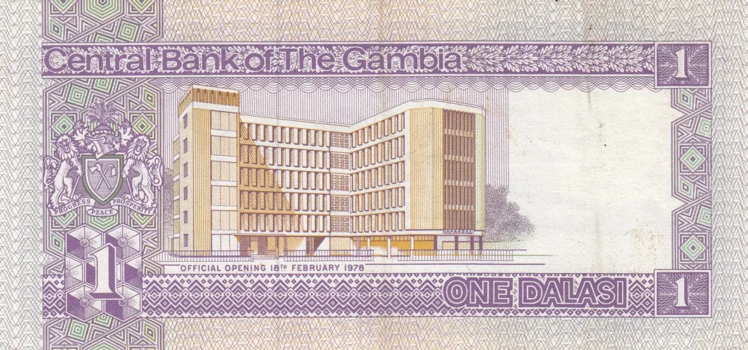 1 dalasi 1978 from Gambia, P-8 (1978) — image 2
