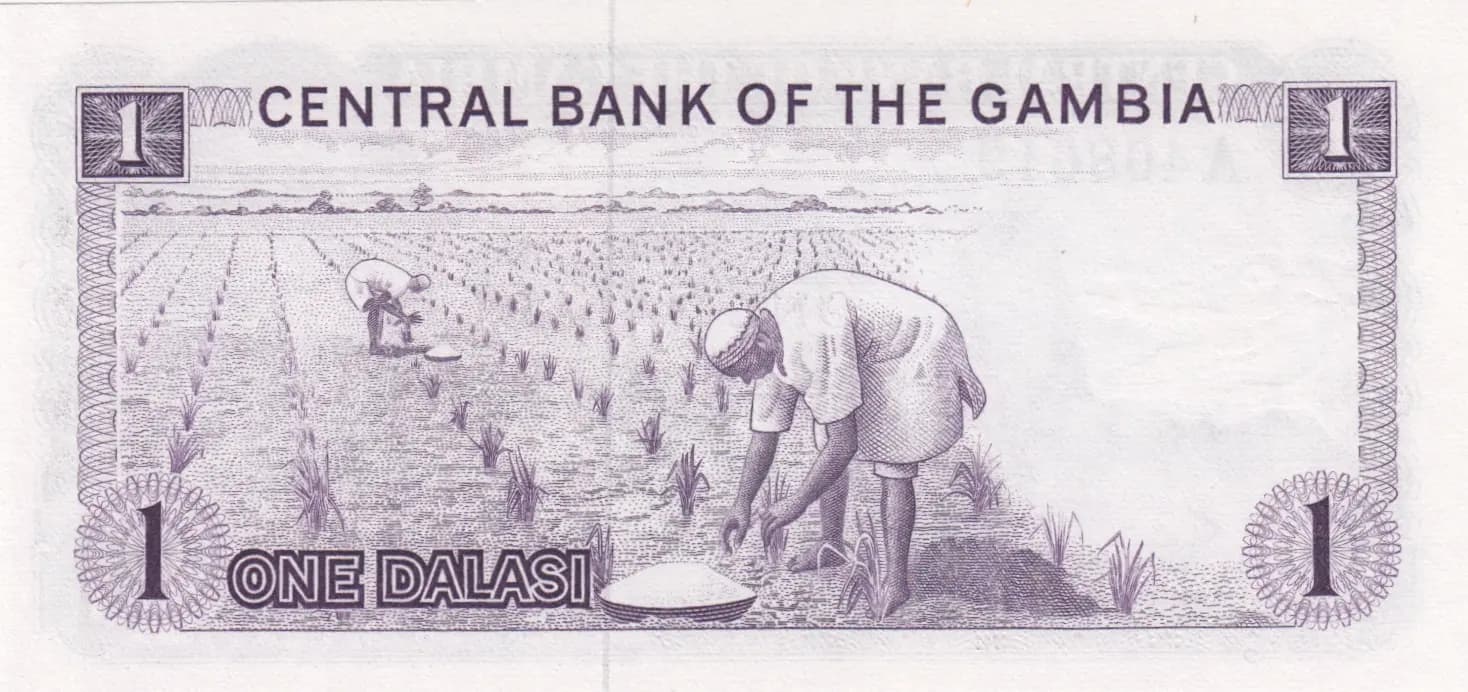 1 dalasi 1972 from Gambia, P-4a (1972) — image 2
