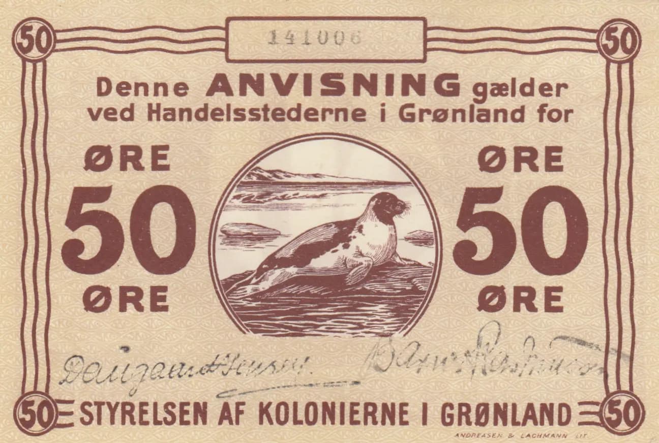 50 öre 1913 from Greenland, P-12c (1913) — image 1