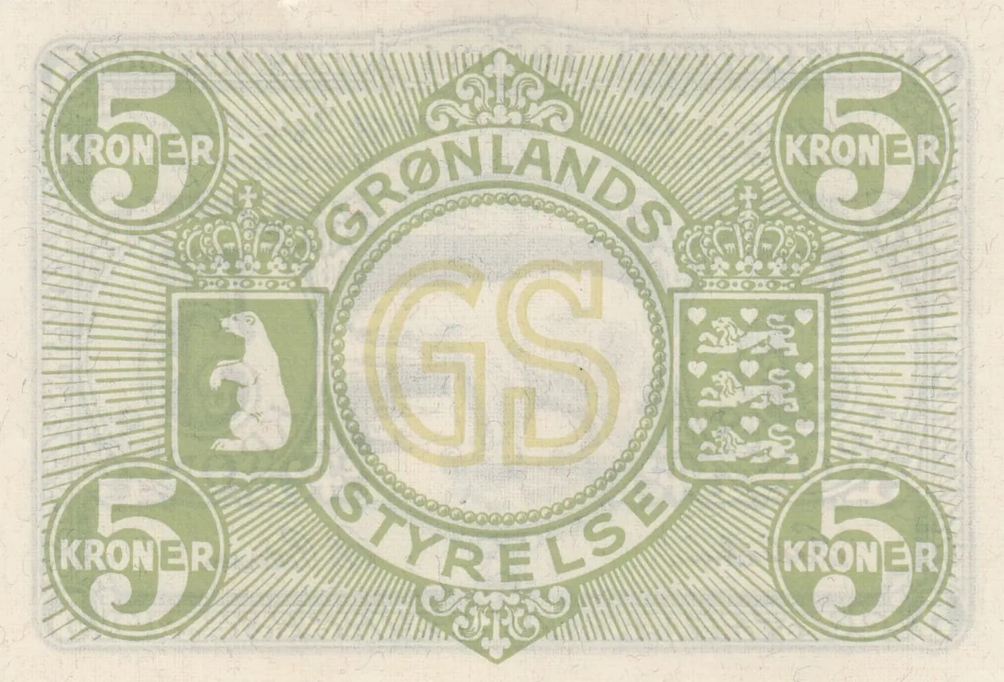 5 kroner 1945 from Greenland, P-15A (1945) — image 2