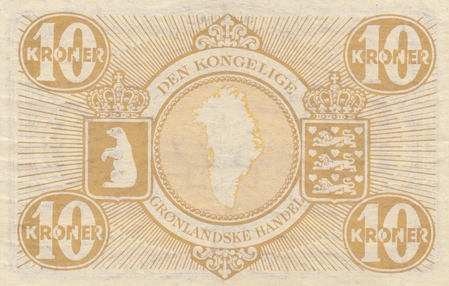 10 kroner 1953 from Greenland, P-19a (1953) — image 2