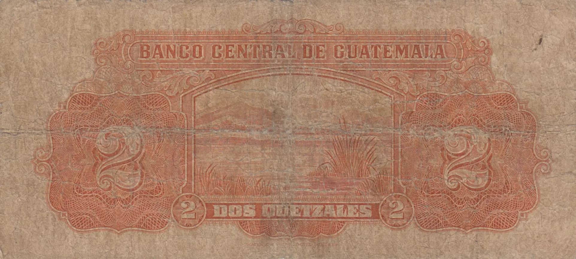 2 quetzales 1936 from Guatemala, P-15a (1936) — image 2
