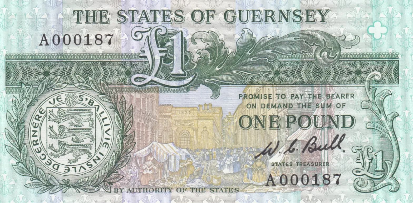 1 pound 1980 from Guernsey, P-48a (1980) — image 1