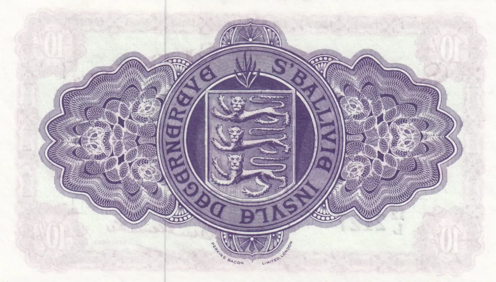 10 shillings 1961 from Guernsey, P-42b (1961) — image 2